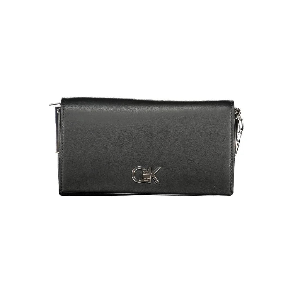 Calvin Klein Black Polyester Handbag - Cross Body Bags