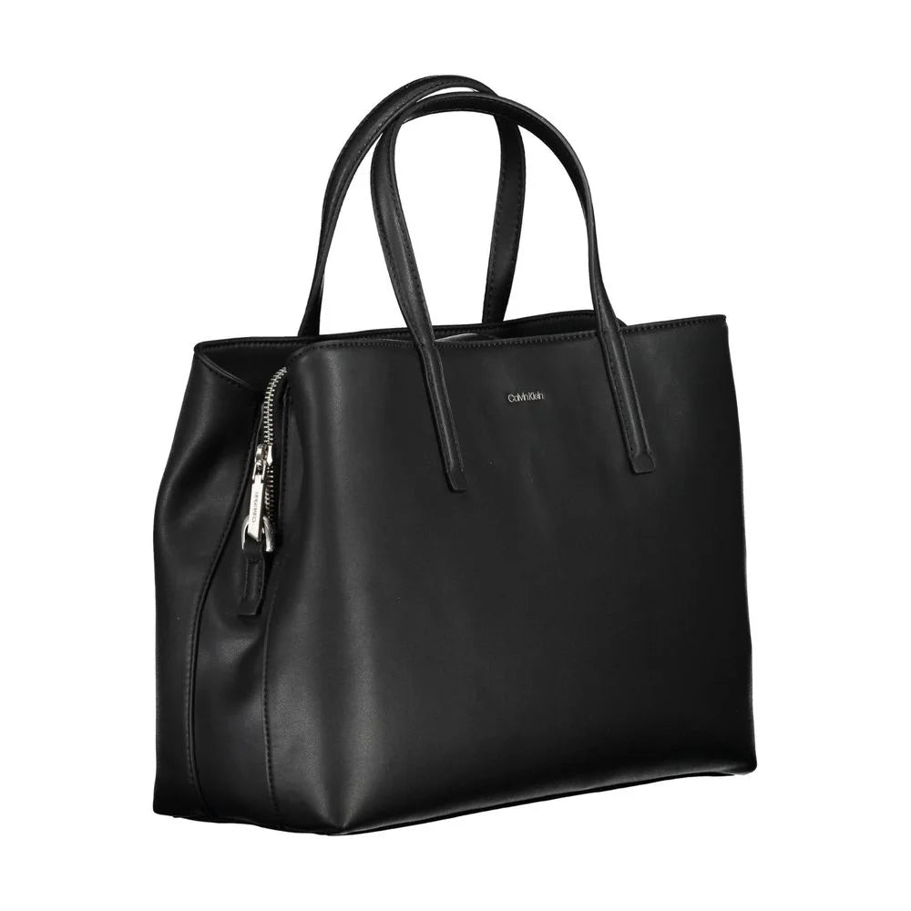 Calvin Klein Black Polyester Handbag - Shopper Bags
