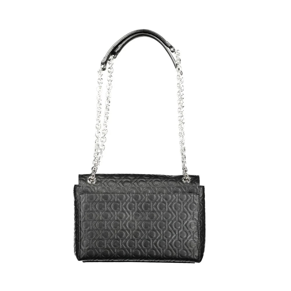 Calvin Klein Black Polyester Handbag - Shoulder Bags
