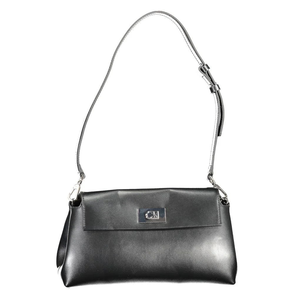 Calvin Klein Black Polyester Handbag - Shoulder Bags