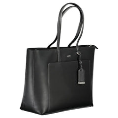 Calvin Klein Black Polyester Handbag - Shoulder Bags