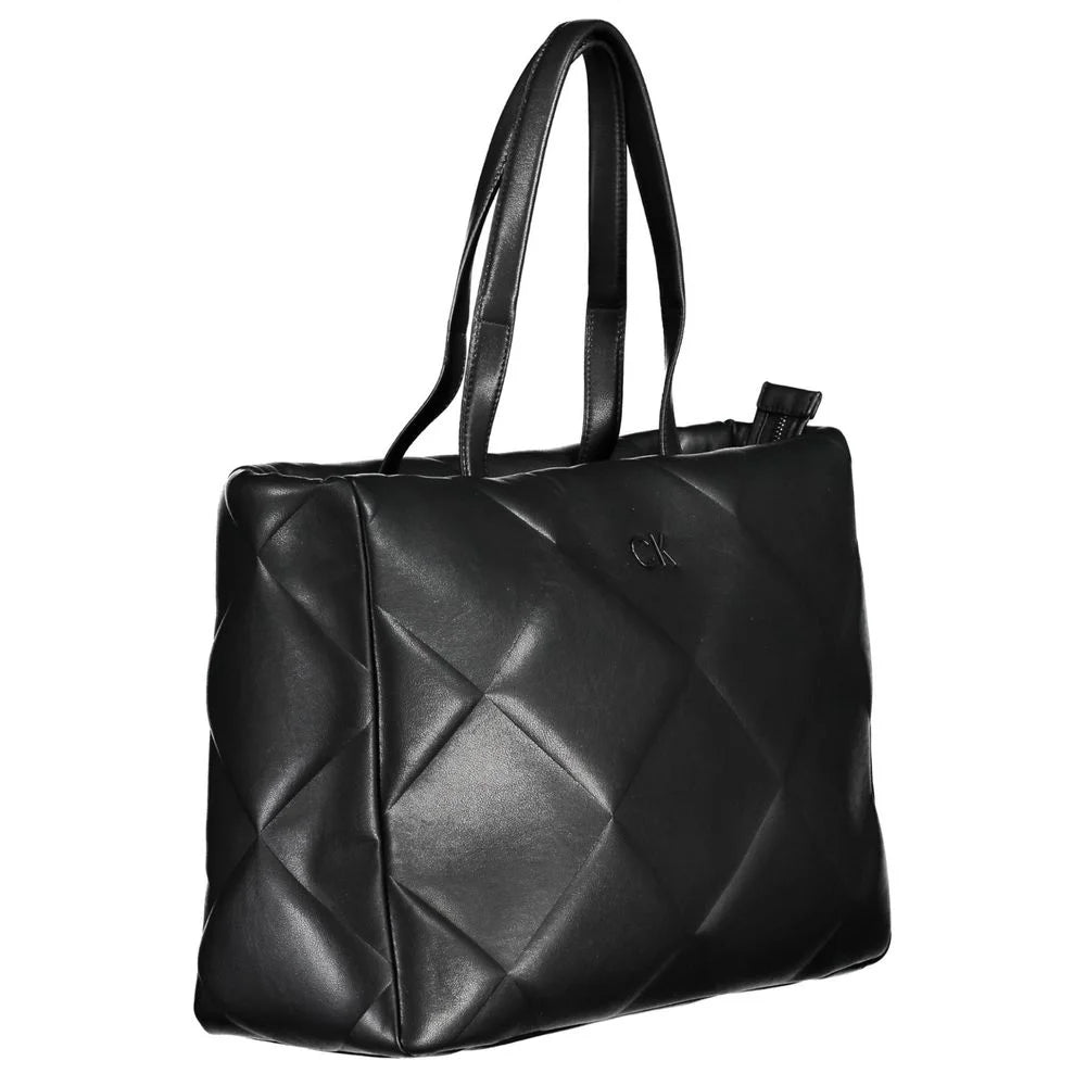 Calvin Klein Black Polyester Handbag - Shoulder Bags