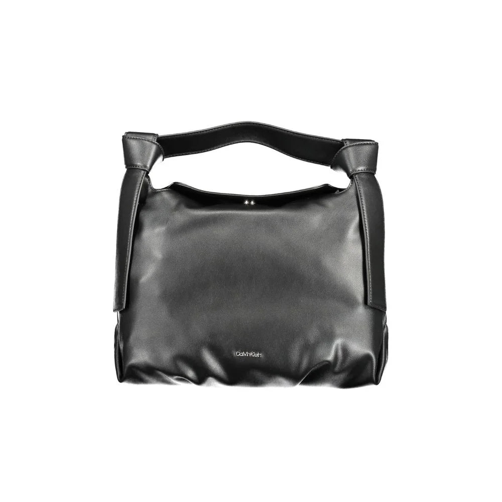 Calvin Klein Black Polyester Handbag - Shoulder Bags