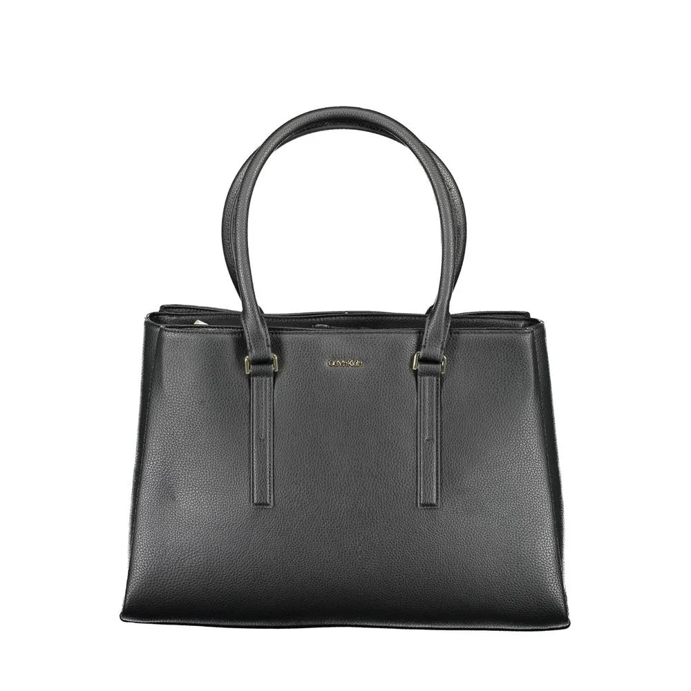 Calvin Klein Black Polyester Handbag - Shoulder Bags