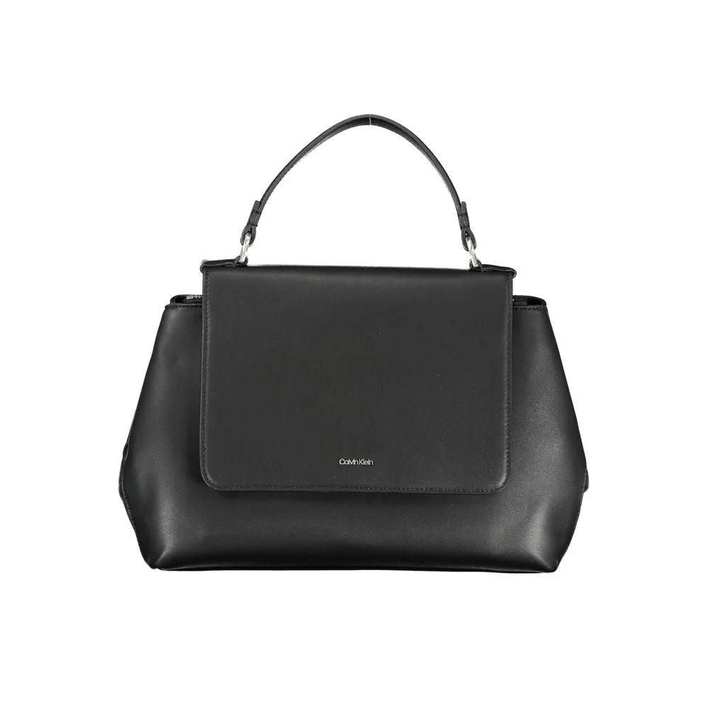 Calvin Klein Black Polyester Handbag - Shoulder Bags