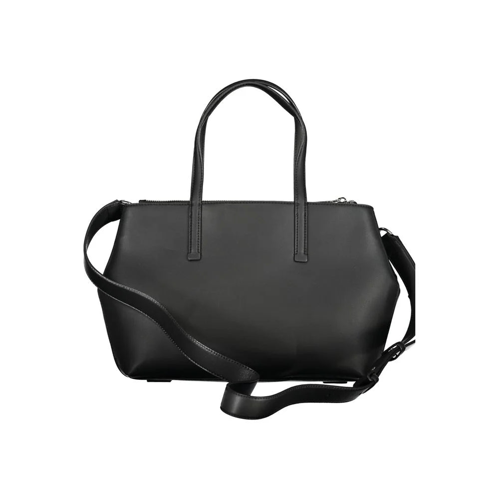 Calvin Klein Black Polyester Handbag - Shoulder Bags