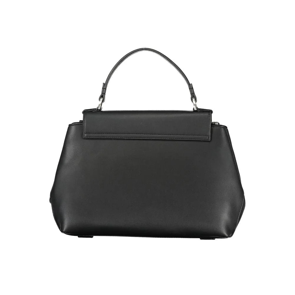 Calvin Klein Black Polyester Handbag - Shoulder Bags