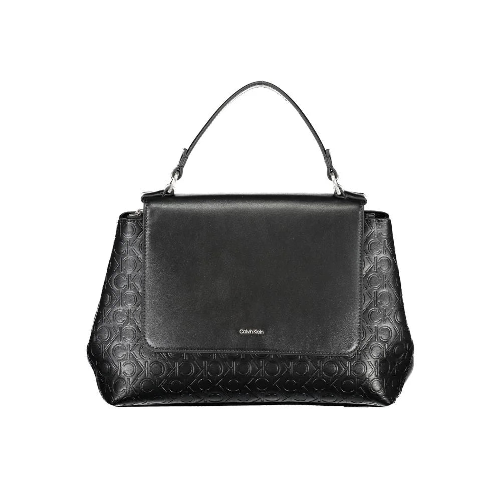 Calvin Klein Black Polyester Handbag - Shoulder Bags