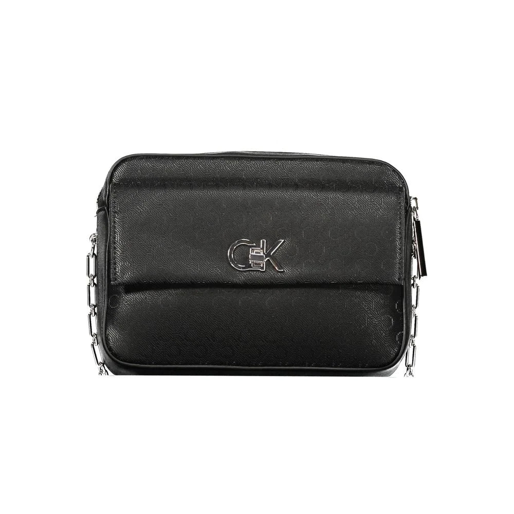 Calvin Klein Black Polyester Handbag - Shoulder Bags