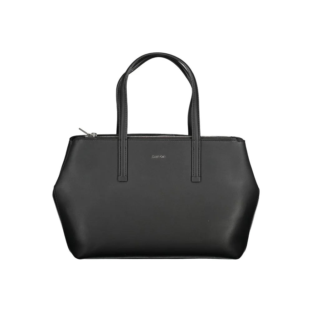 Calvin Klein Black Polyester Handbag - Shoulder Bags