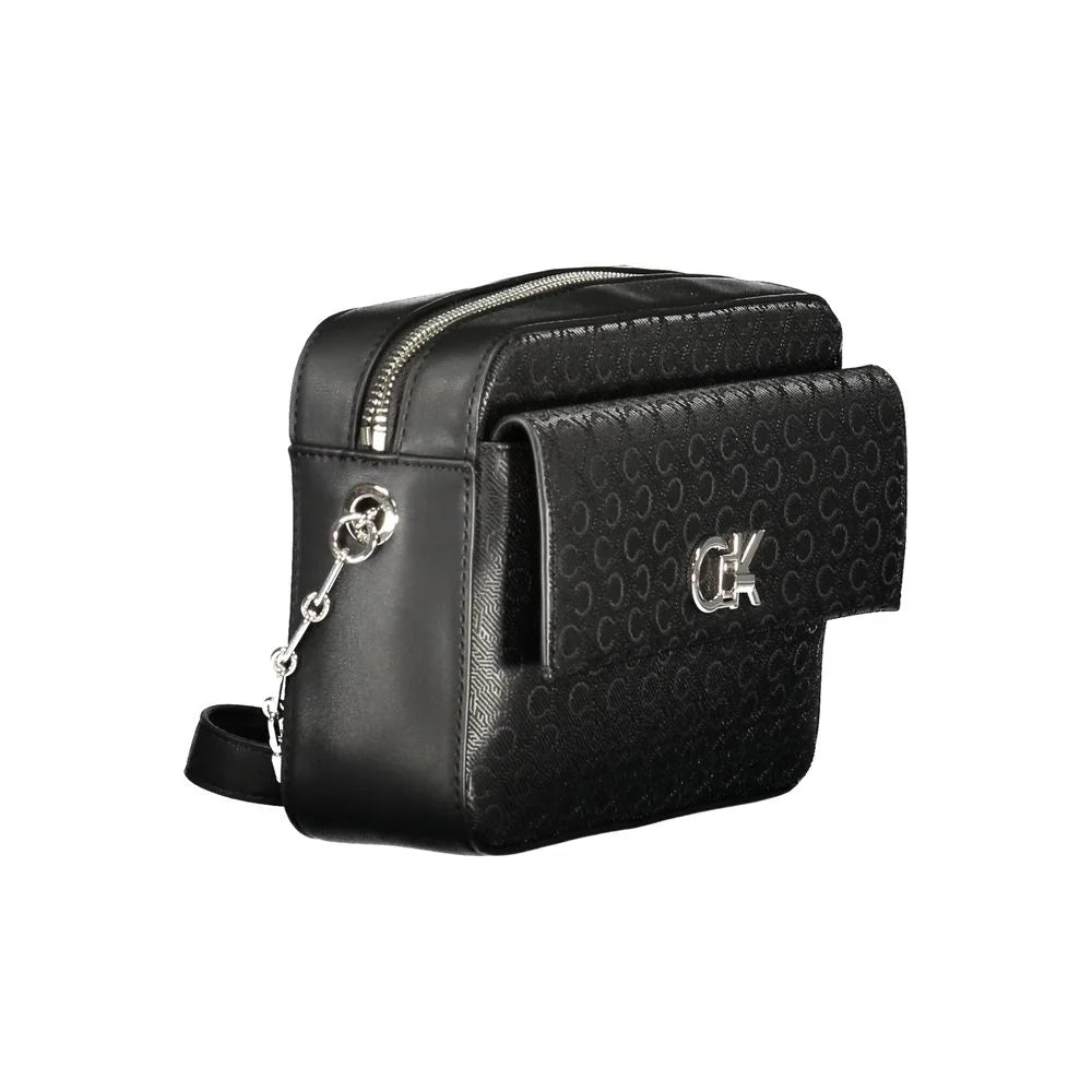 Calvin Klein Black Polyester Handbag - Shoulder Bags