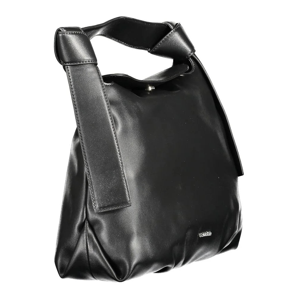 Calvin Klein Black Polyester Handbag - Shoulder Bags
