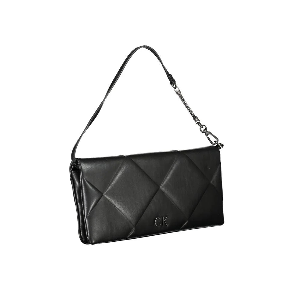 Calvin Klein Black Polyester Handbag - Shoulder Bags