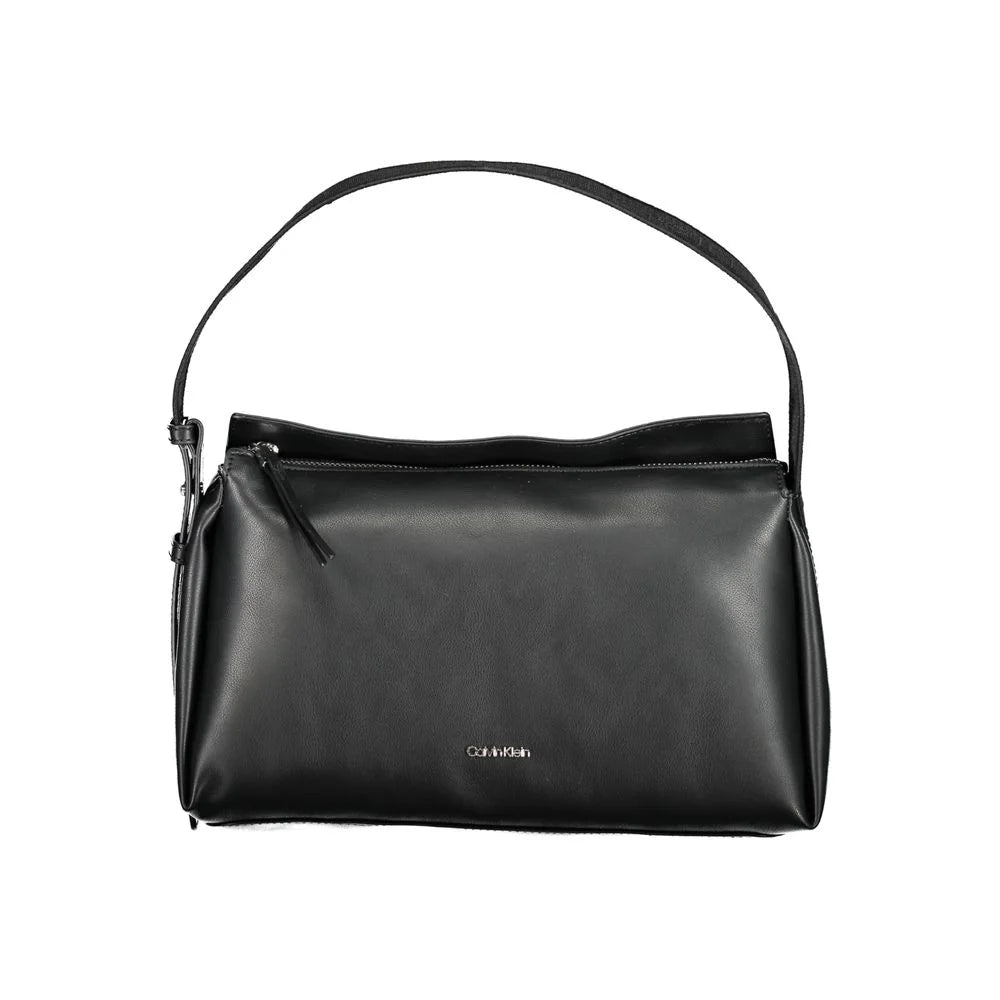 Calvin Klein Black Polyester Handbag - Shoulder Bags