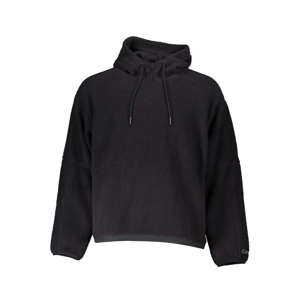 Calvin Klein Black Polyester Men Sweater with Hood - Hoodies