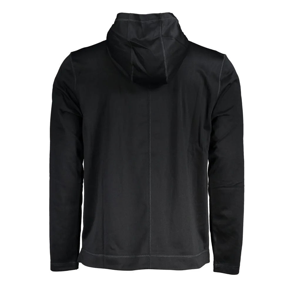 Calvin Klein Black Polyester Men’s Hooded Sweater - Hoodies