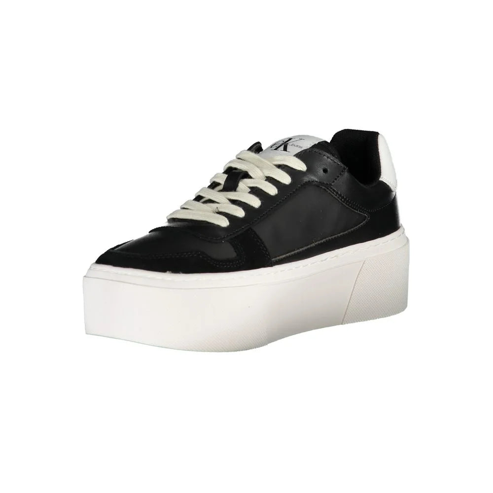 Calvin Klein Black Polyester Sneaker - EU39/US9