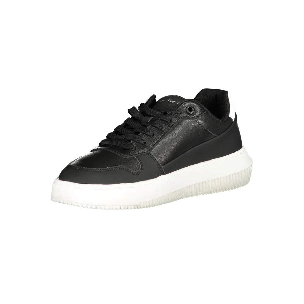 Calvin Klein Black Polyester Sneaker - EU44/US11 - Athletic Shoes