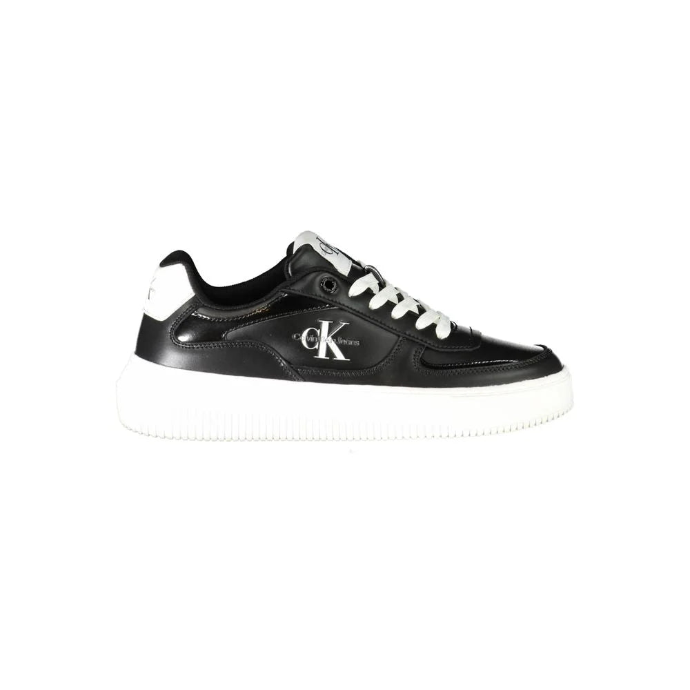 Calvin Klein Black Polyester Sneaker - Sneakers