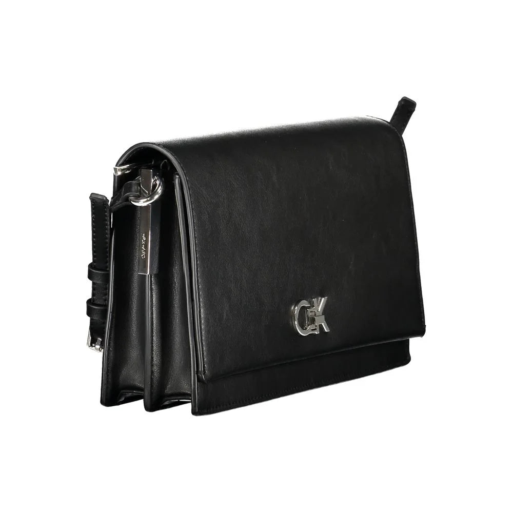 Calvin Klein Black Polyester Women Handbag - Cross Body Bags