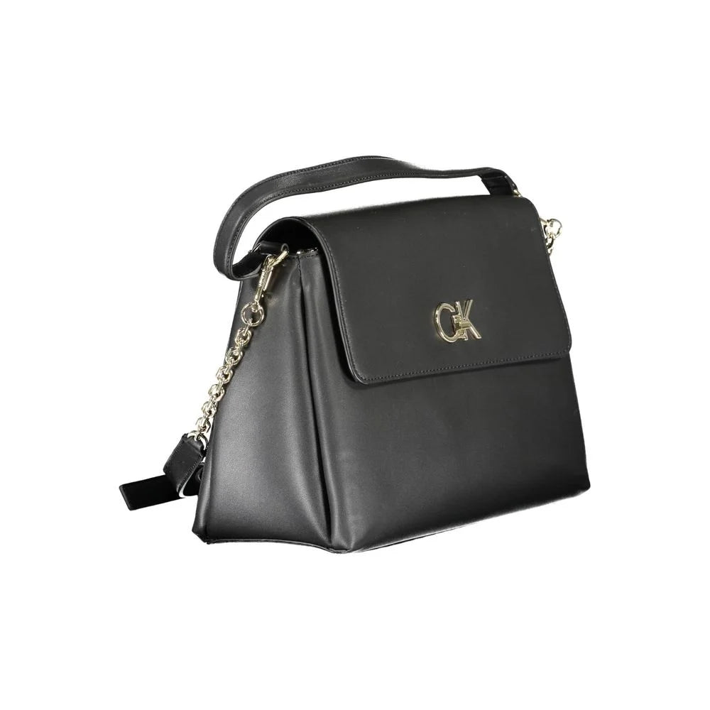 Calvin Klein Black Polyester Women Handbag - Cross Body Bags