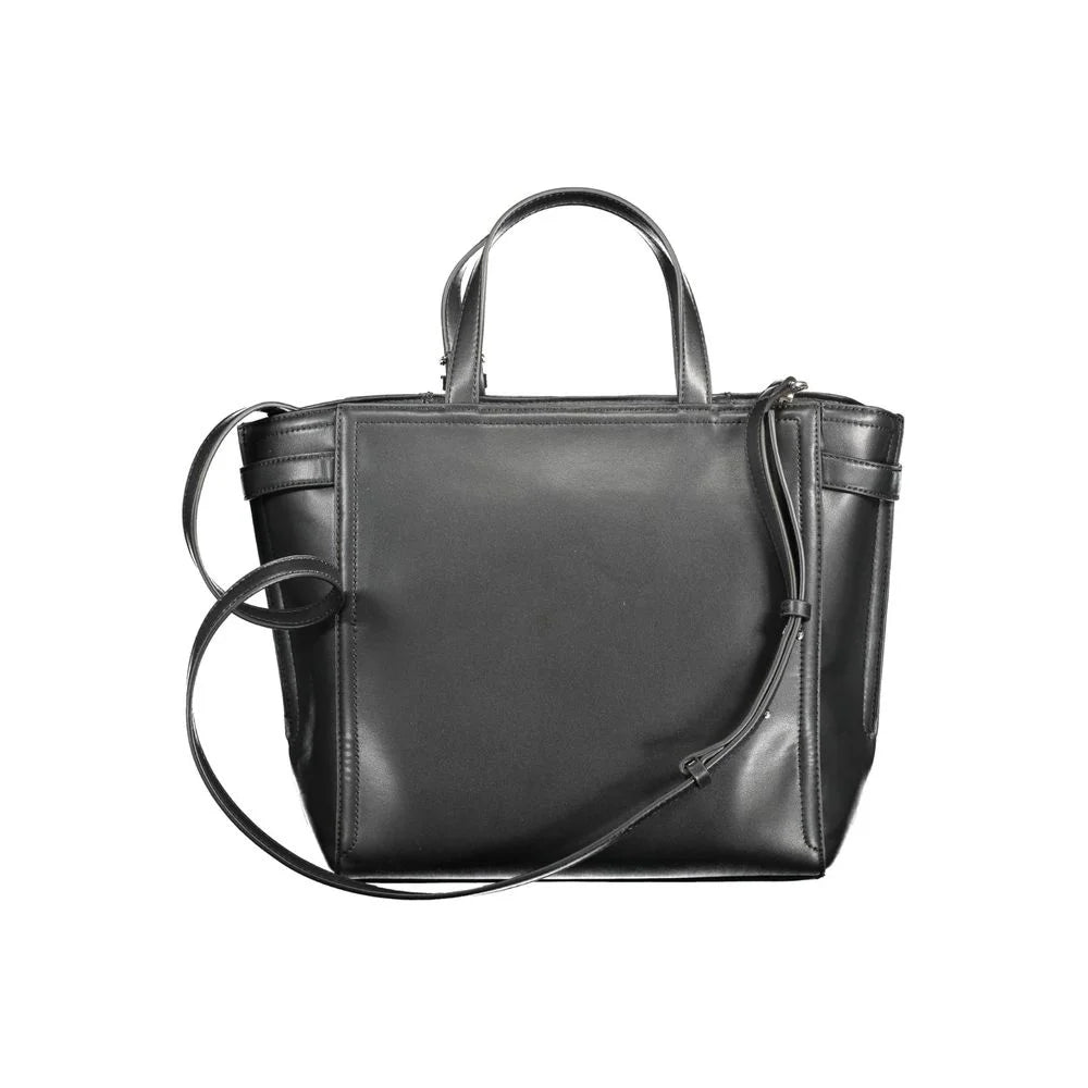 Calvin Klein Black Polyester Women Handbag - Satchel Bags