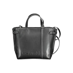 Calvin Klein Black Polyester Women Handbag - Satchel Bags