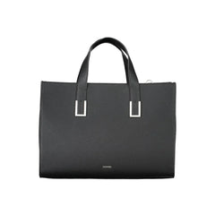 Calvin Klein Black Polyester Women Handbag - Shopper Bags