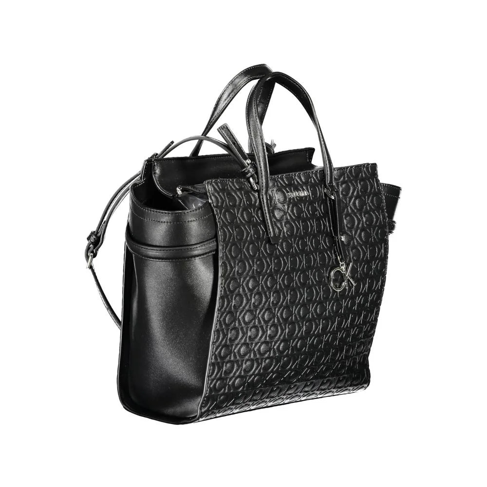 Calvin Klein Black Polyester Women Handbag - Shopper Bags