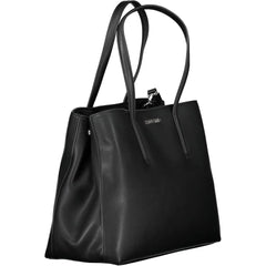 Calvin Klein Black Polyester Women Handbag - Shopper Bags