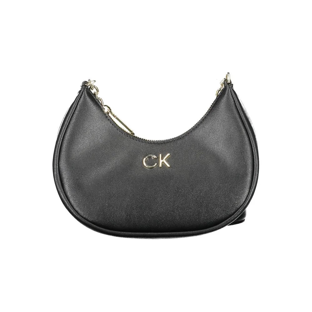 Calvin Klein Black Polyester Women Handbag - Shoulder Bags