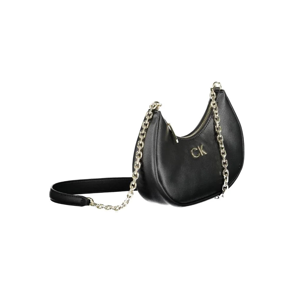 Calvin Klein Black Polyester Women Handbag - Shoulder Bags