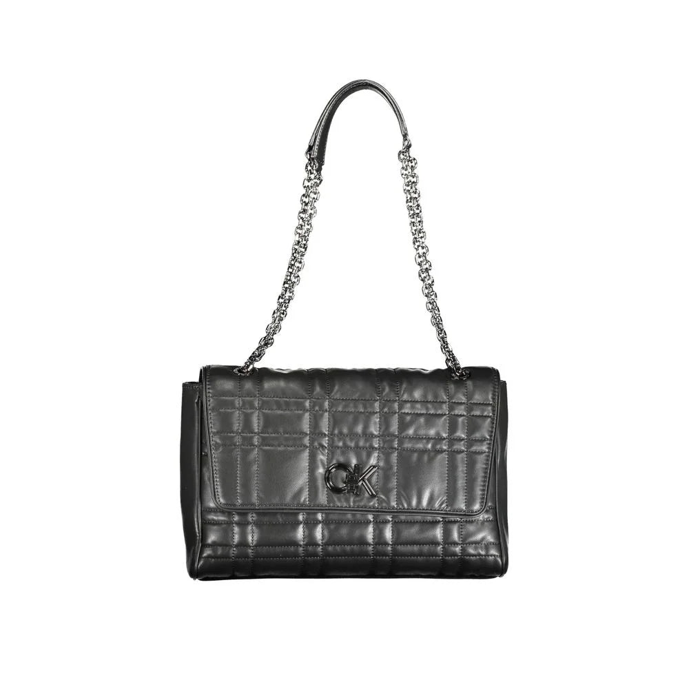 Calvin Klein Black Polyester Women Handbag - Shoulder Bags