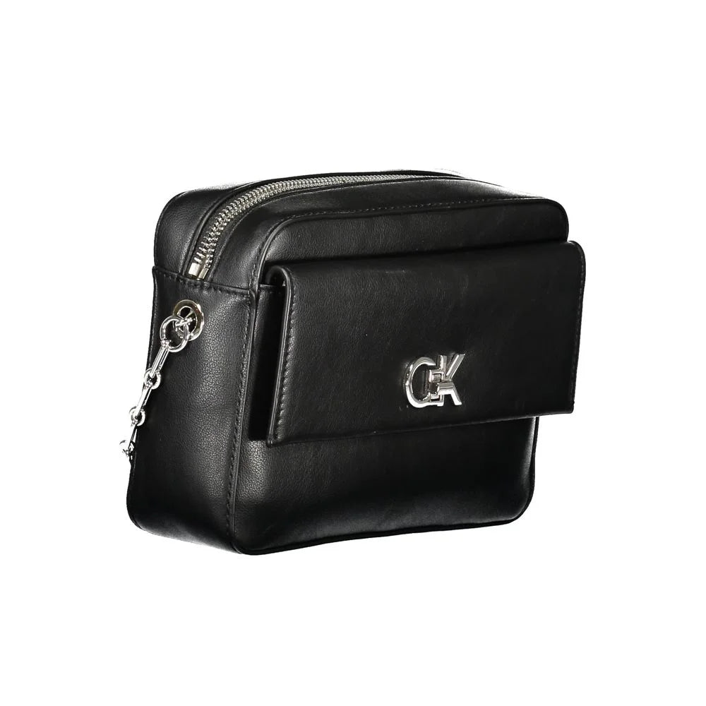 Calvin Klein Black Polyester Women Handbag - Shoulder Bags