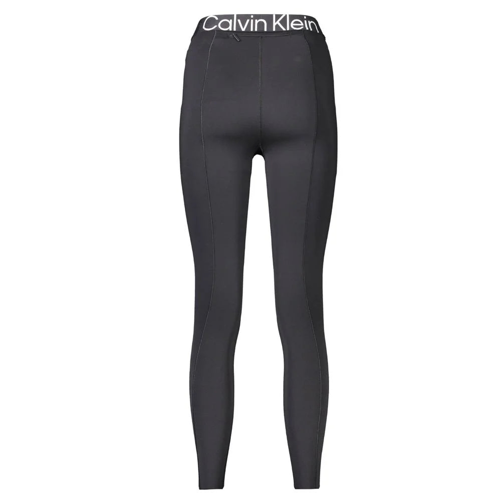Calvin Klein Black Polyester Women Leggings - Leggings
