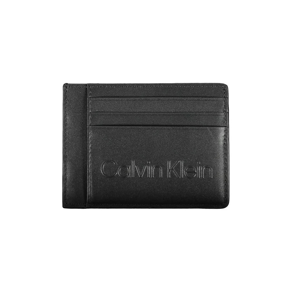 Calvin Klein Black Polyethylene Men Wallet - Card Cases