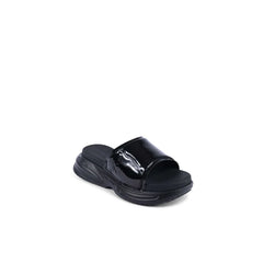 Calvin Klein Black Polyurethane Slides - EU37/US7 - Sandals