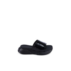 Calvin Klein Black Polyurethane Slides - EU37/US7 - Sandals