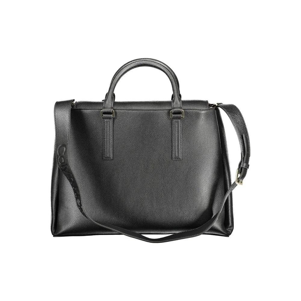 Calvin Klein Black Recycled Polyester Women Handbag - Satchel Bags