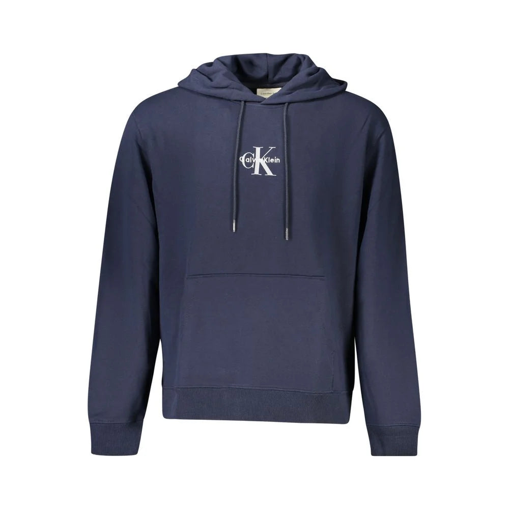 Calvin Klein Blue Cotton Men Sweater - Hoodies