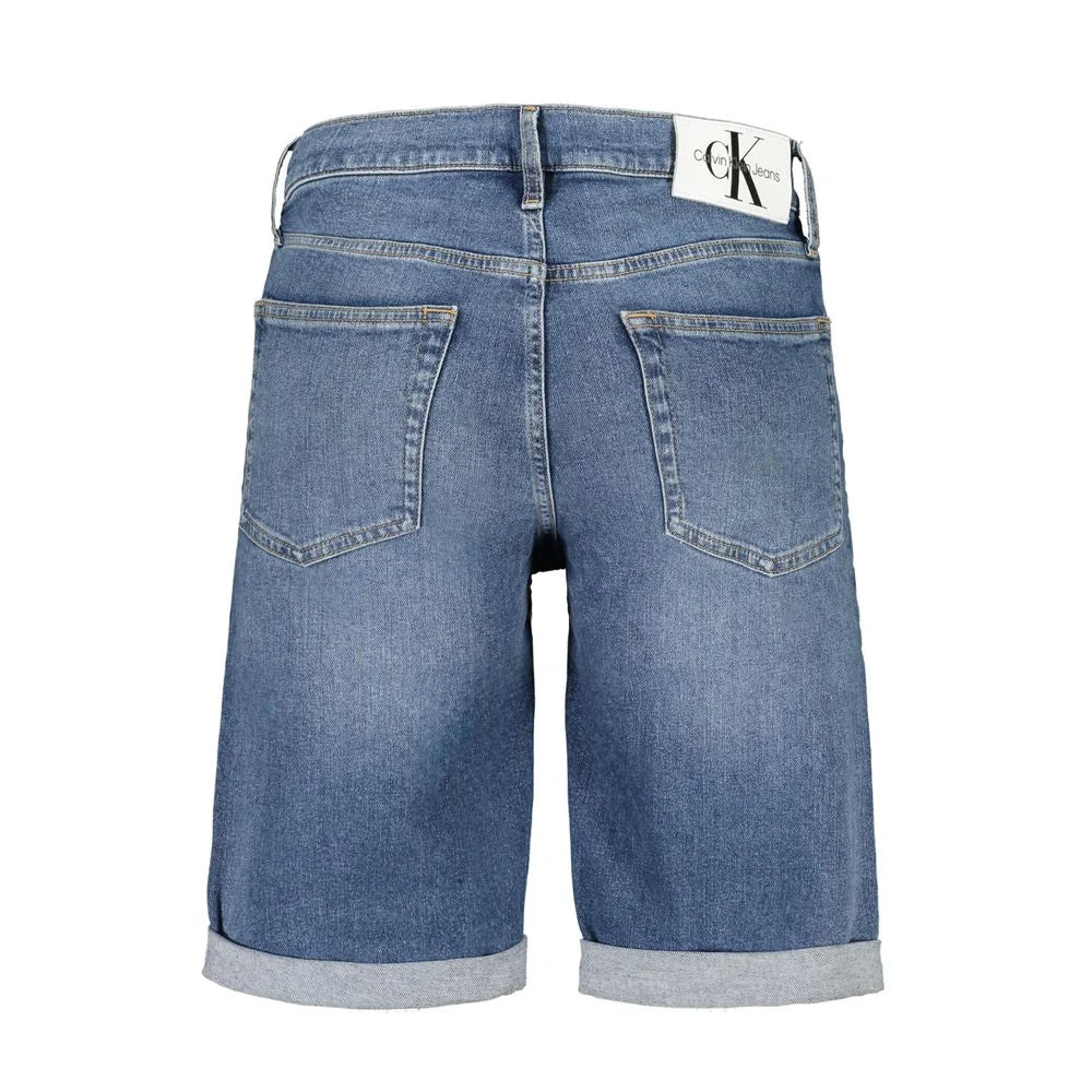 Calvin Klein Blue Cotton Men’s Jeans Short - W30 - Denim Shorts