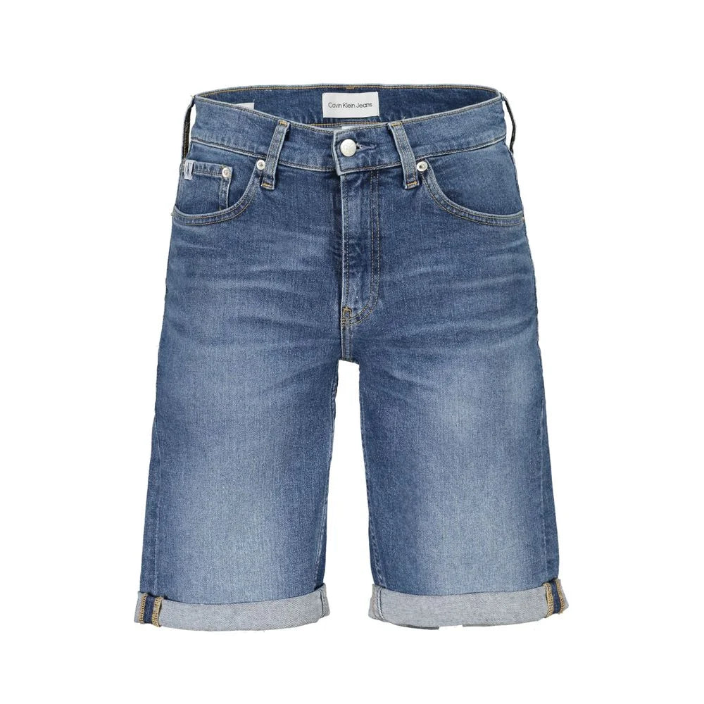Calvin Klein Blue Cotton Men’s Jeans Short - W30 - Denim Shorts