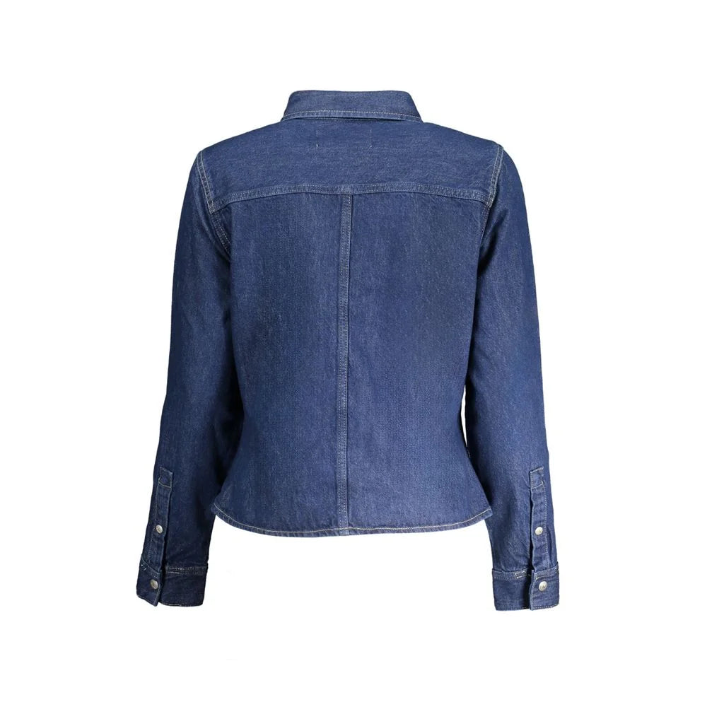 Calvin Klein Blue Cotton Shirt - L - Trucker Jackets