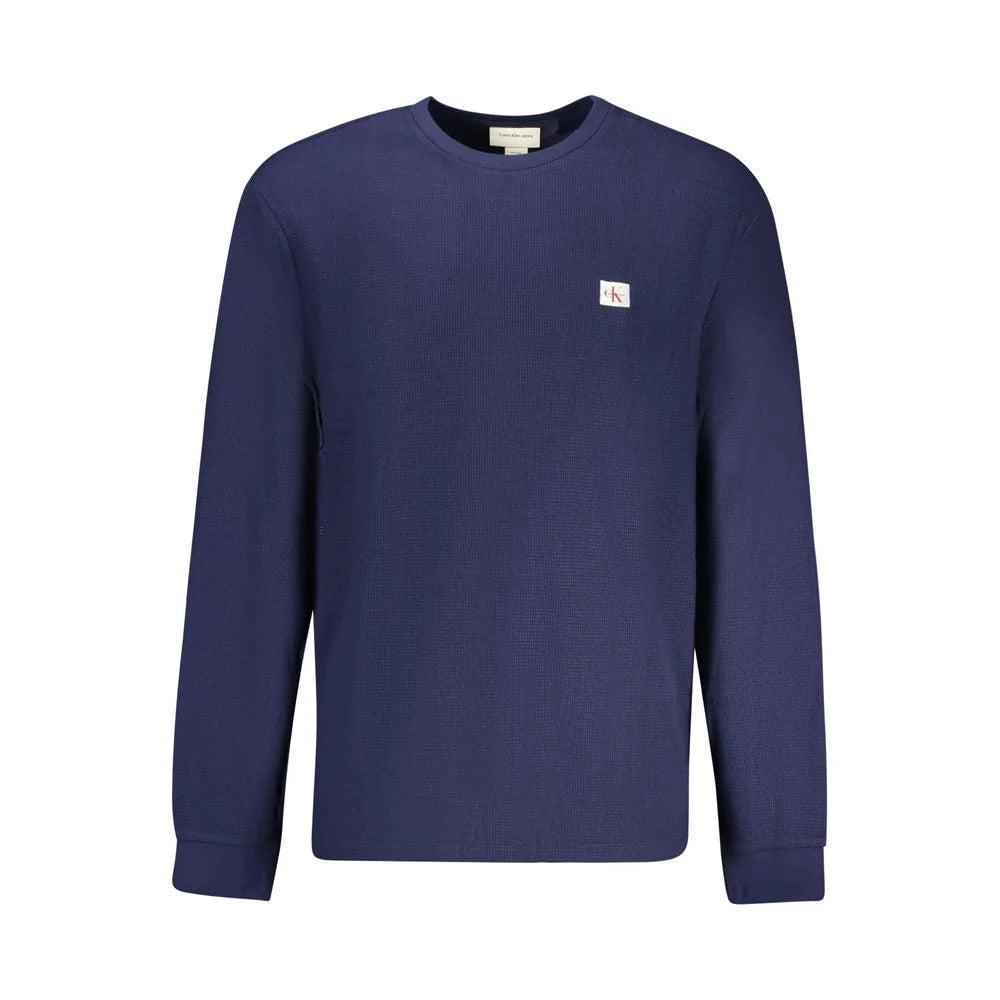 Calvin Klein Blue Cotton Sweater