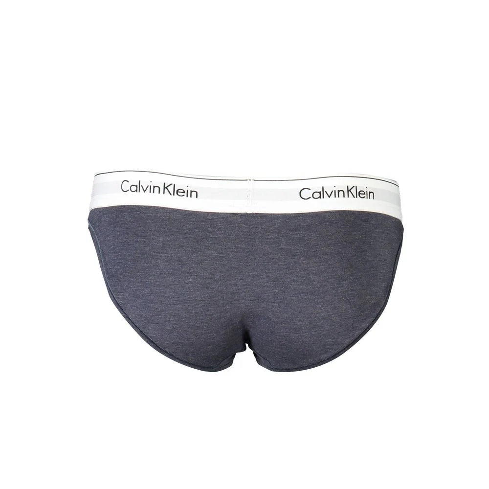 Calvin Klein Blue Cotton Women Brief - L - Briefs