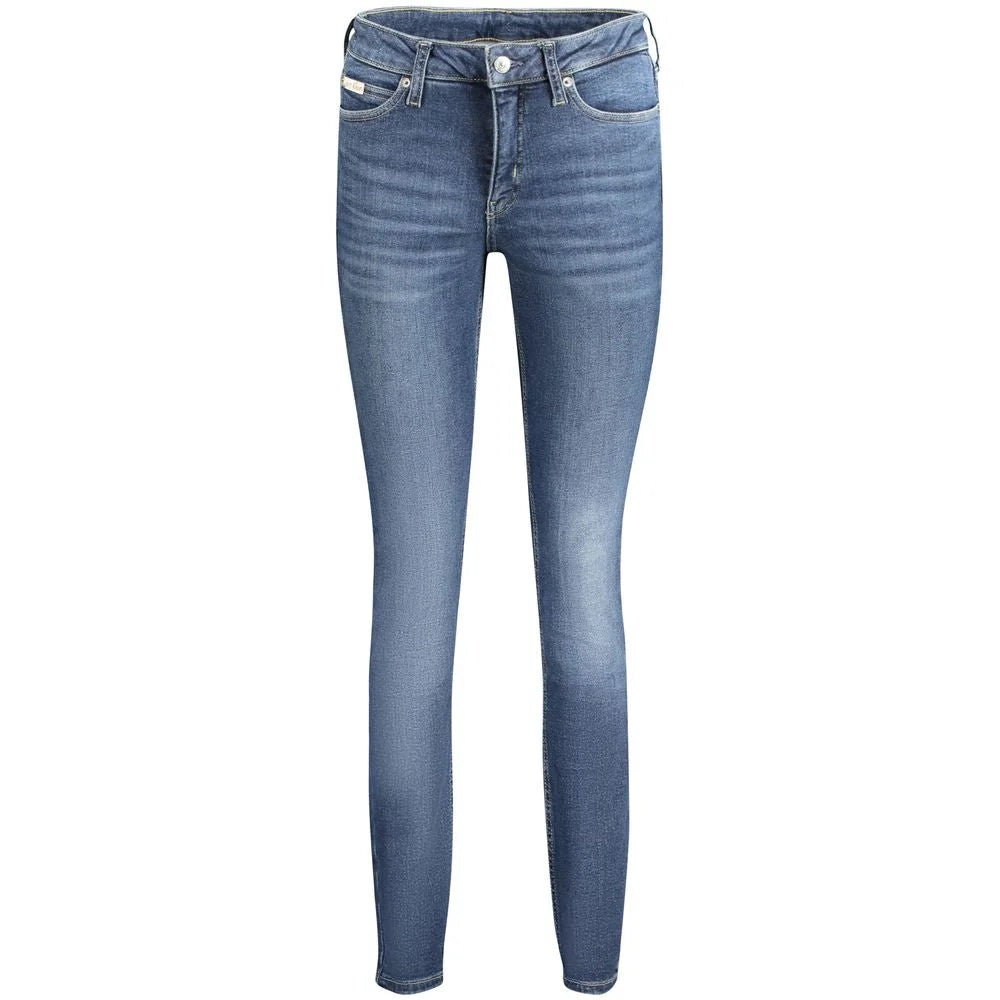 Calvin Klein Blue Cotton Women Jeans - Jeans