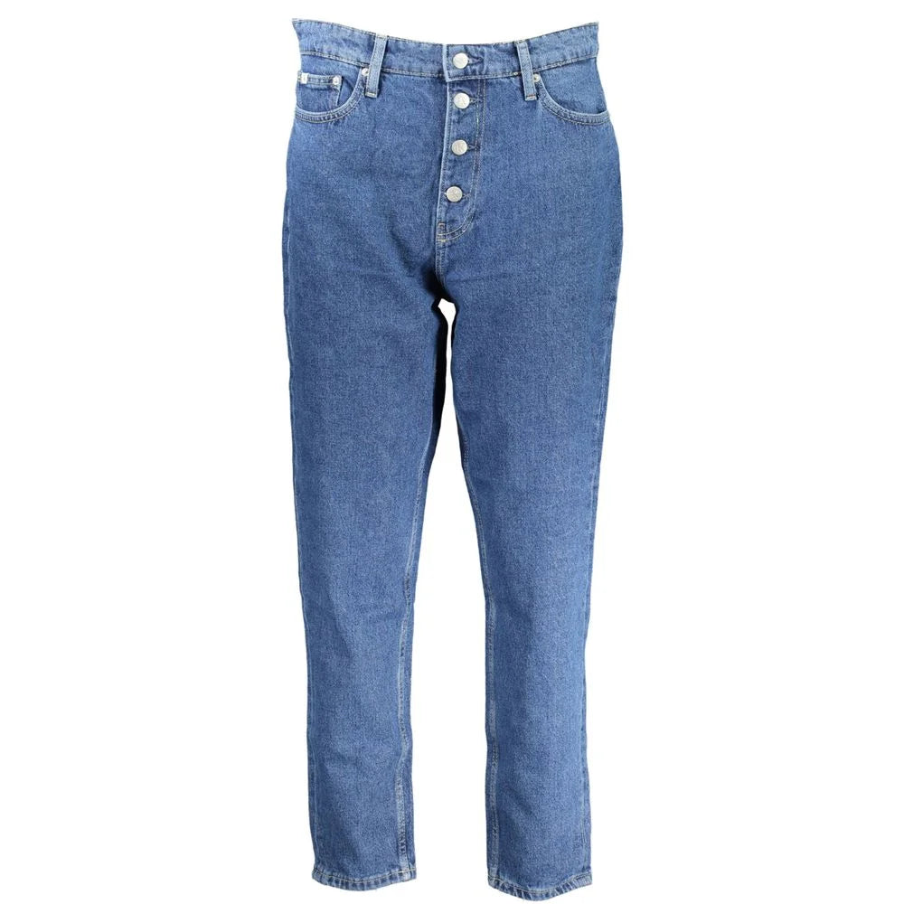 Calvin Klein Blue Cotton Women Jeans - W25