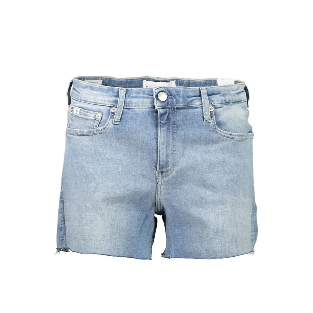 Calvin Klein Blue Cotton Women Shorts - W25 - Denim Shorts