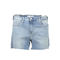 Calvin Klein Blue Cotton Women Shorts - W25 - Denim Shorts