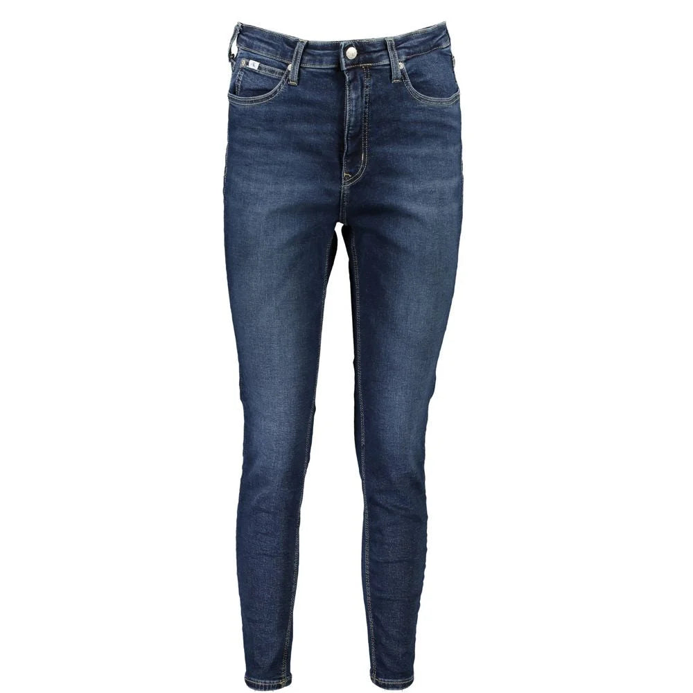 Calvin Klein Blue Cotton Women’s Skinny Ankle Jean - Jeans